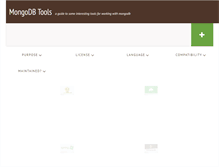 Tablet Screenshot of mongodb-tools.com